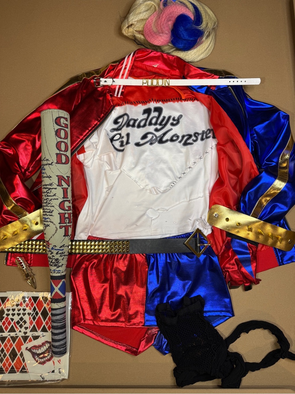 Complete Harley Quinn Suicide Squad cosplay or Halloween costume